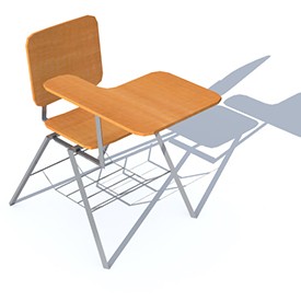 School Desk 3D Object | FREE Artlantis Objects Download